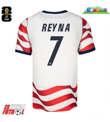 Estados Unidos Giovanni Reyna #7 Primera Equipación Mundial 2026 Manga Corta